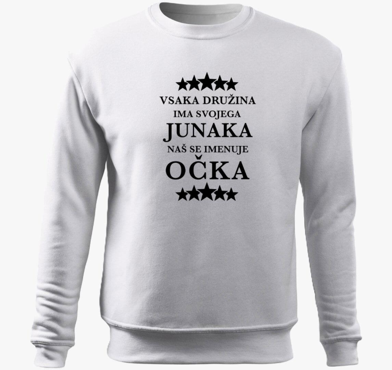 Oče pulover s kapuco