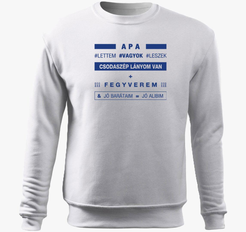 Oče lettem sem leszek pulover s kapuco