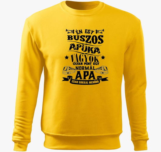 Buszos apuka pulover s kapuco