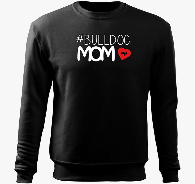 Bulldog Mom pulover s kapuco