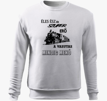 Železničar pulover s kapuco