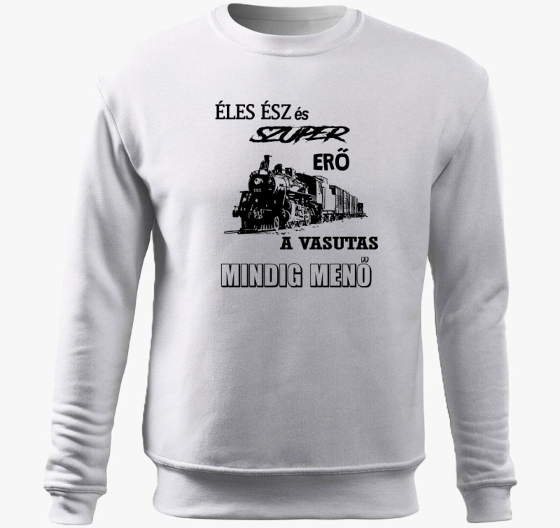 Železničar pulover s kapuco