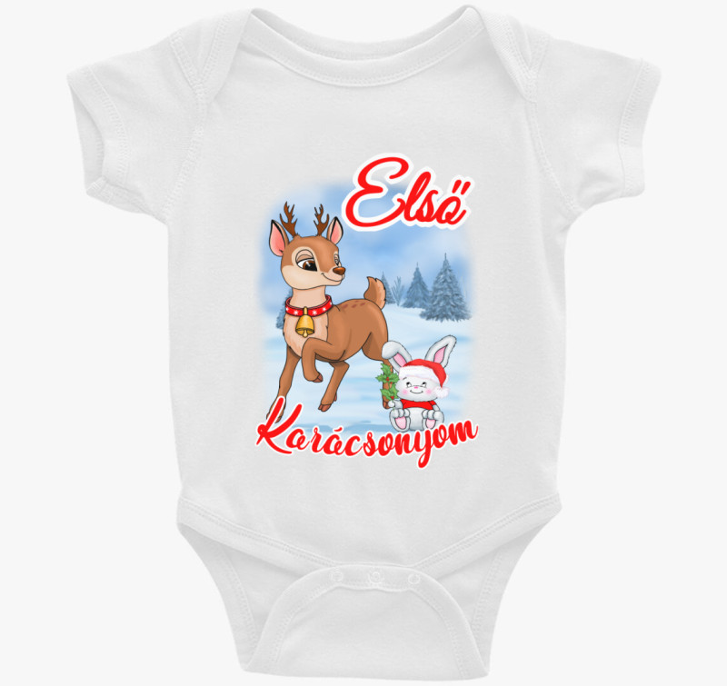 szarvas nyuszi gyerek body