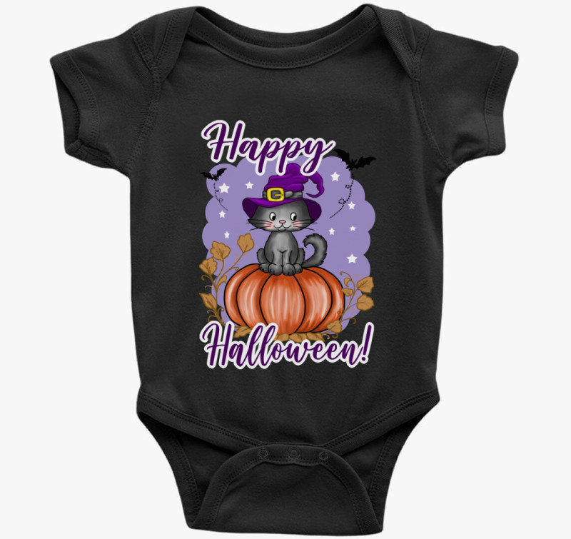 Halloween cica gyerek body