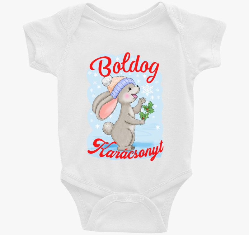 Boldog nyuszi gyerek body