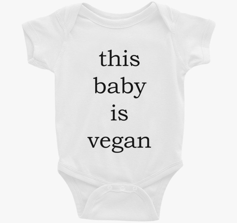 This baby is vegan body