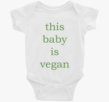 This baby is vegan (zelena body