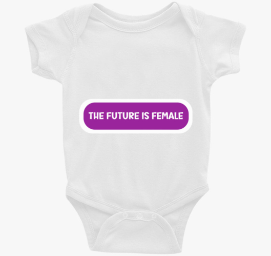 Future is female vijolična bod...