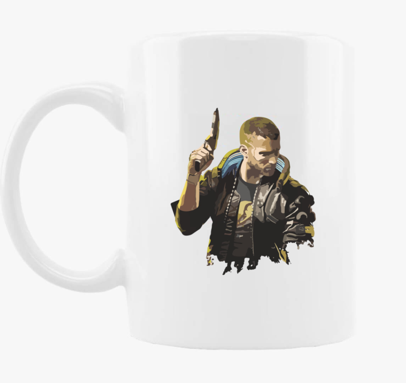 Cyberpunk character skodelica