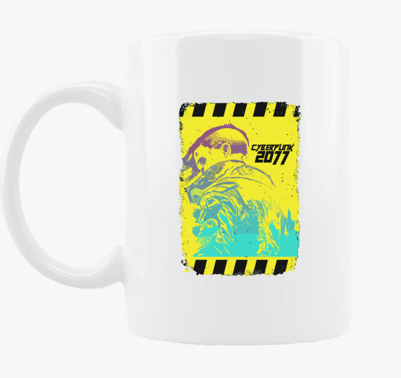 Cyberpunk 2077 plakat skodelica