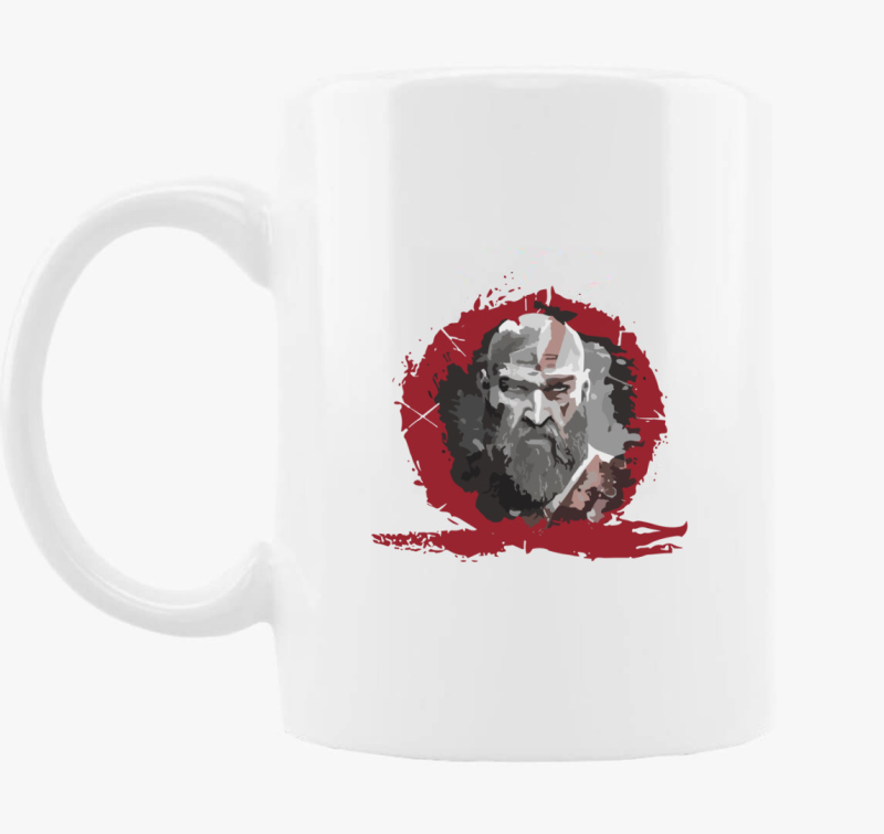God of war kratos face skodelica