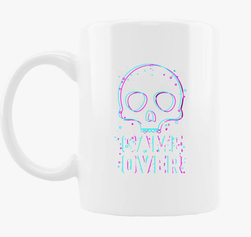 Szines game over skodelica