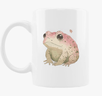 Sad pink frog skodelica