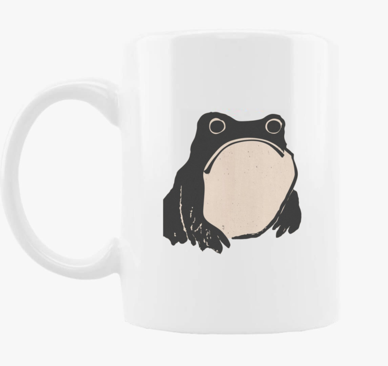 Sad frog vintage skodelica