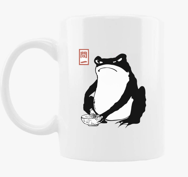 Unimpressed frog skodelica