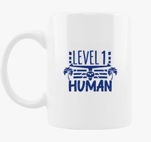 Level 1 Human modra skodelica