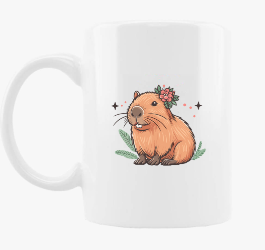 Capybara dekle skodelica
