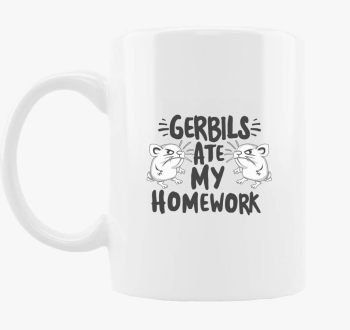 Gerbils ate homework