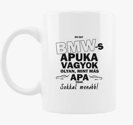 II. BMW-s apuka skodelica