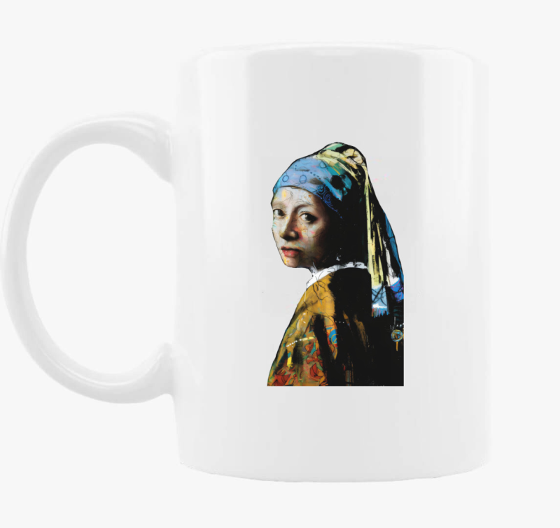 Vermeer graffitis skodelica