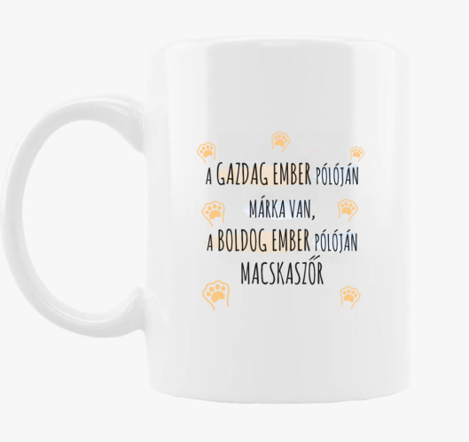 boldog ember skodelica