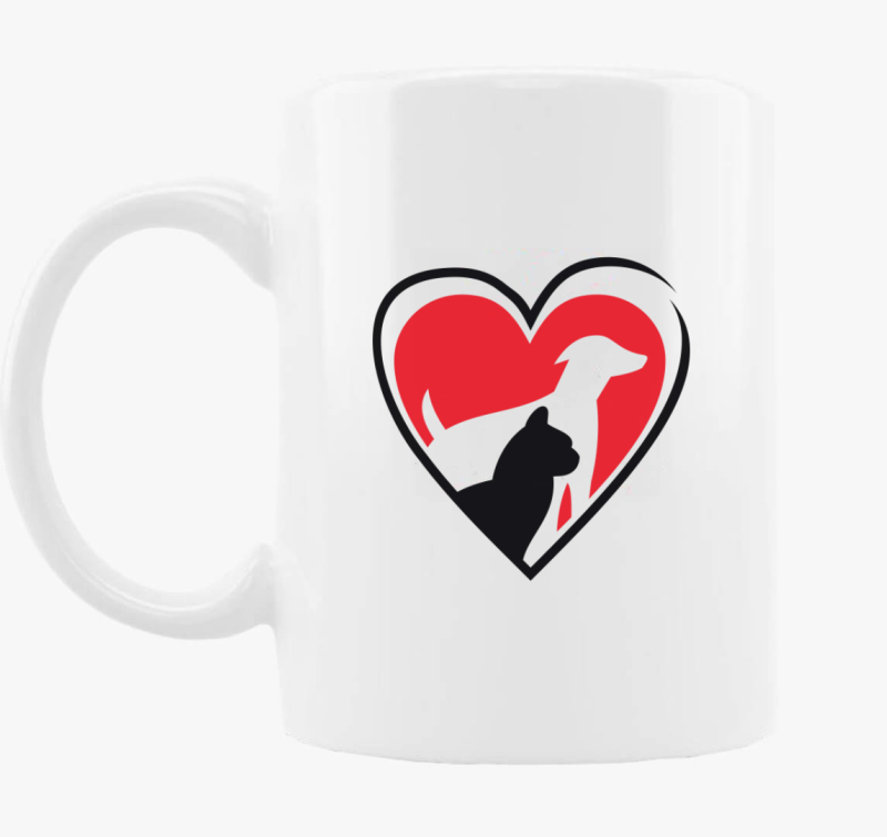 Kutya macska skodelica