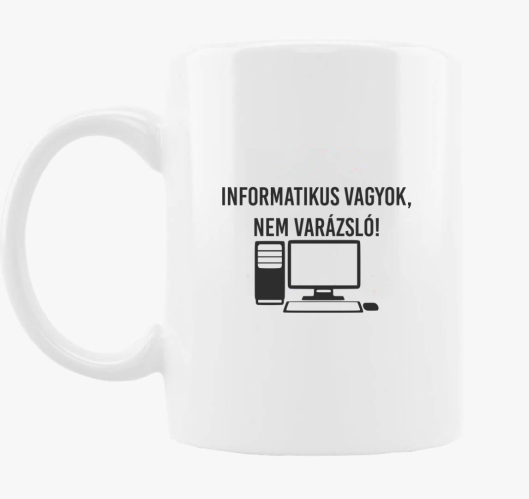 Informatikus sem, ne skodelica