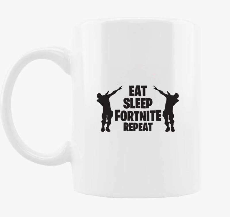 Eat sleep Fortnite repeat gamer skodelica