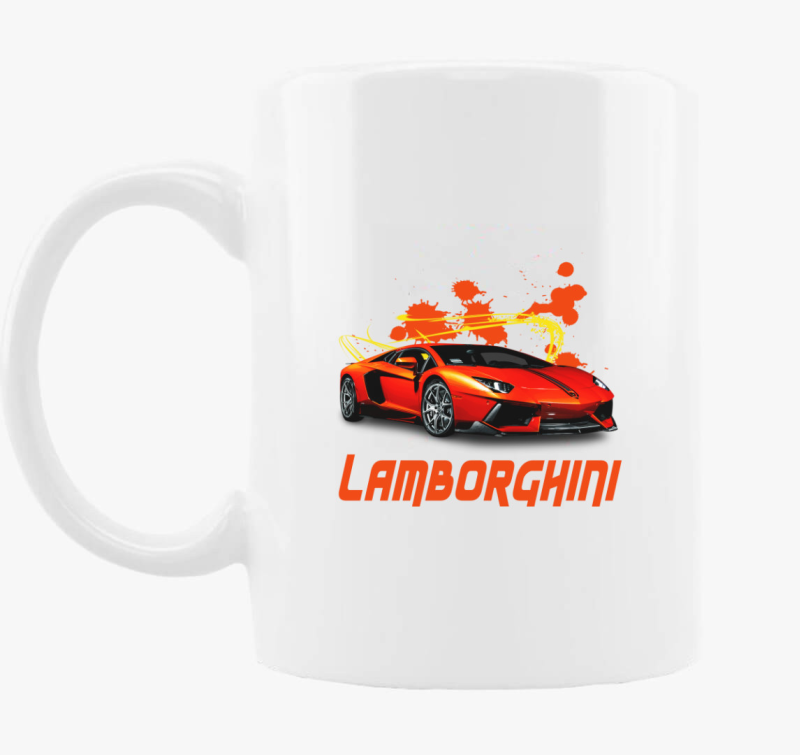 Orange Lamborghini skodelica