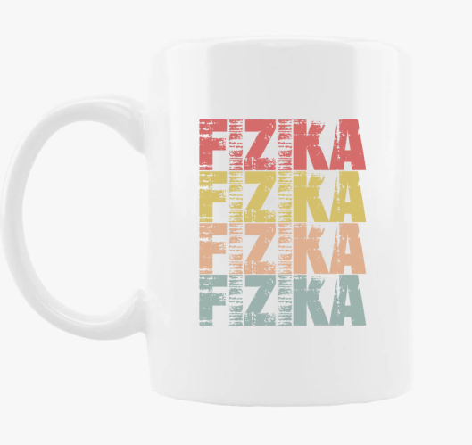 Fizika feliratos skodelica