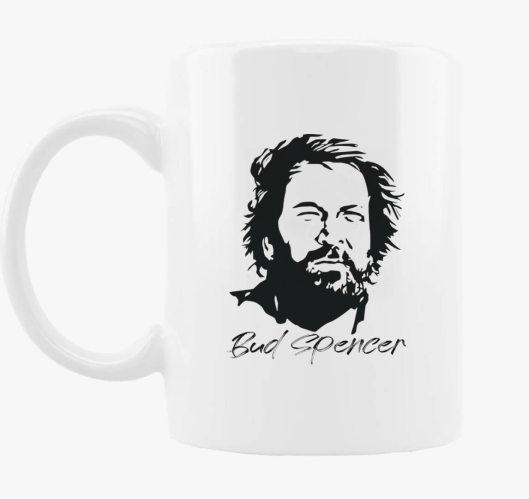 Bud Spencer sziluett skodelica