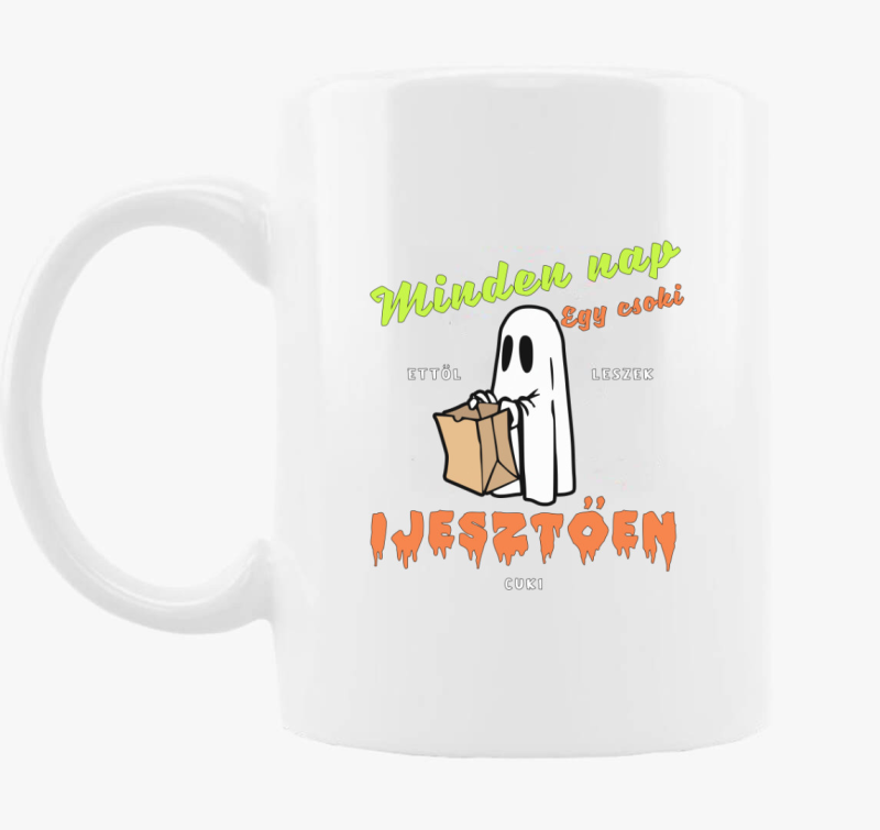 Cuki szellem halloweeni skodelica