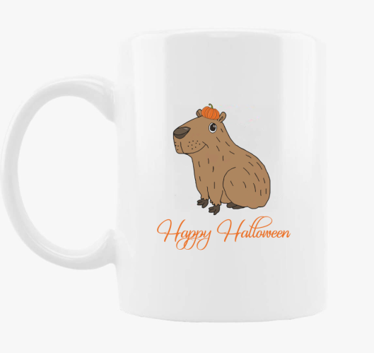 Halloweeni kapibara skodelica