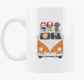 Halloweeni karakterek skodelica