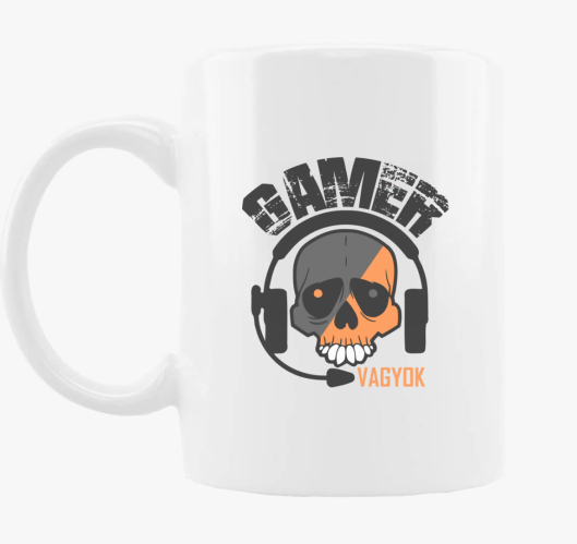 Gamer sem koponya skodelica