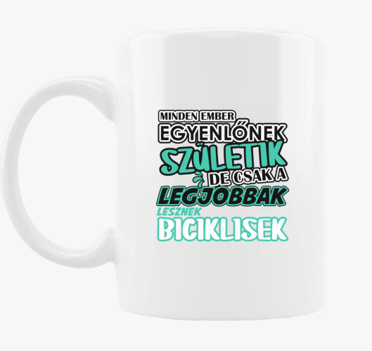 biciklis skodelica