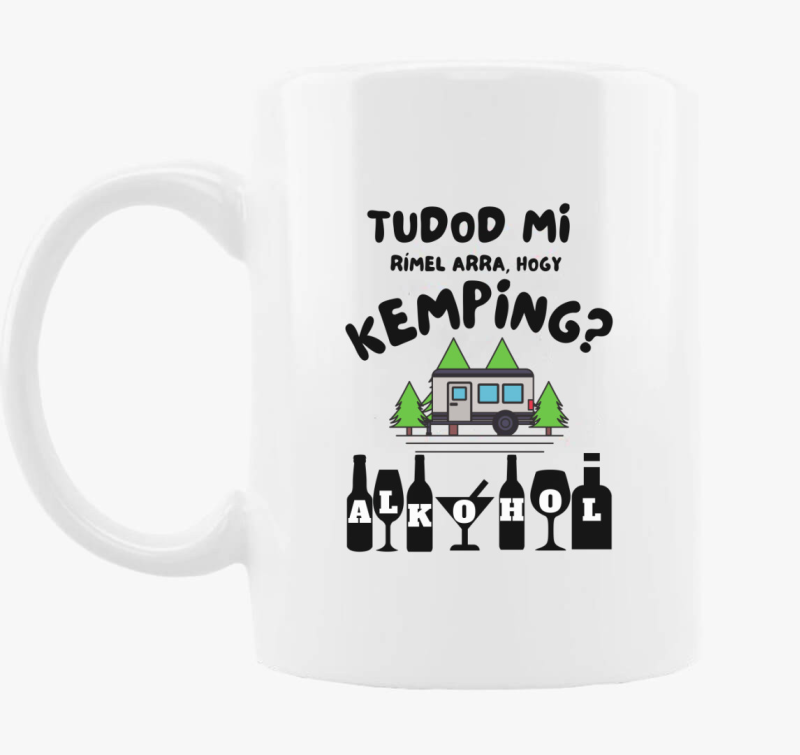 Smešno kemping skodelica, alkohol,