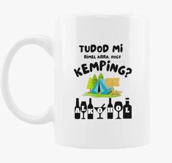 Smešno kemping skodelica, alkohol,