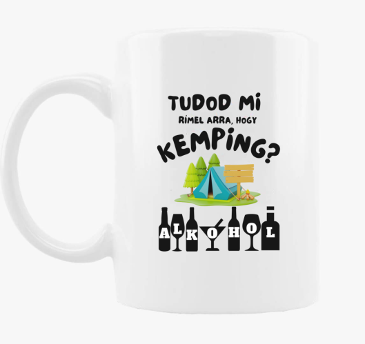 Smešno kemping skodelica, alko...