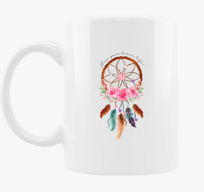 hippie skodelica, live your dream life - angol