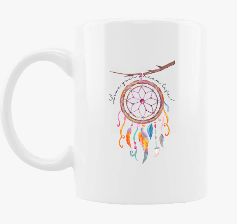 hippie skodelica, live your dream life - angol