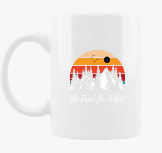 Be Free Be Wild! skodelica