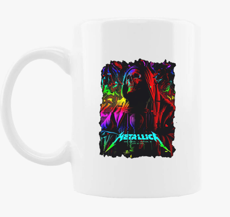 Metallica koncert plakat skodelica