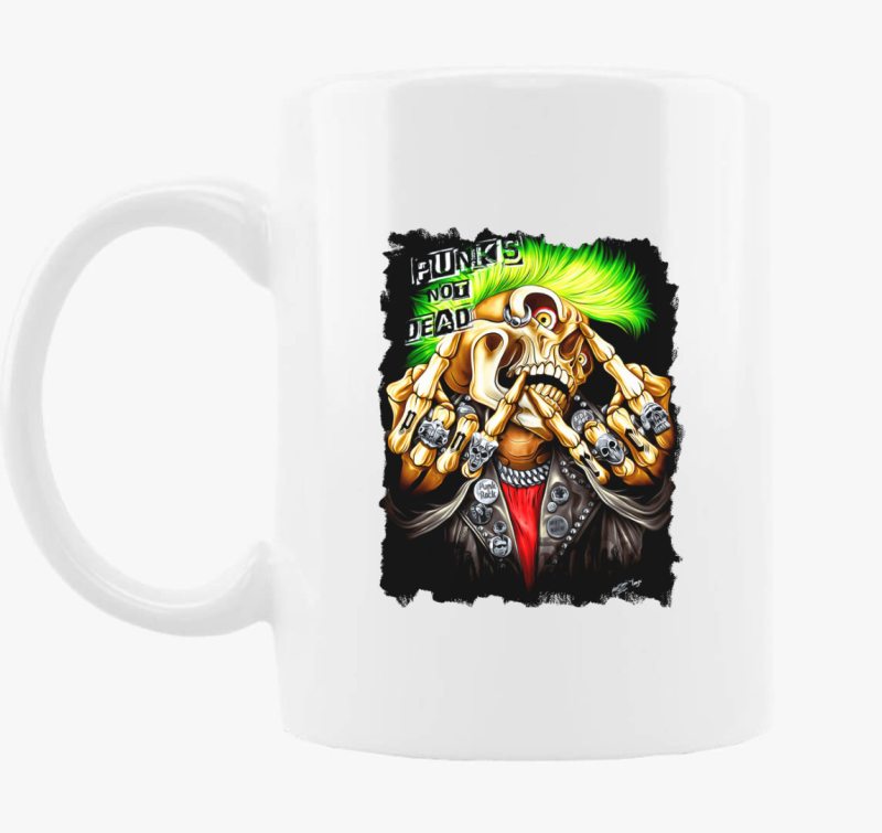 Punks Not Dead skodelica