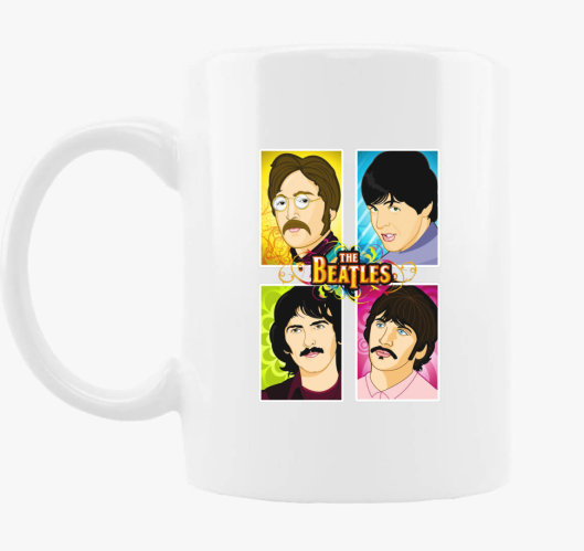The Beatles rajzolt skodelica