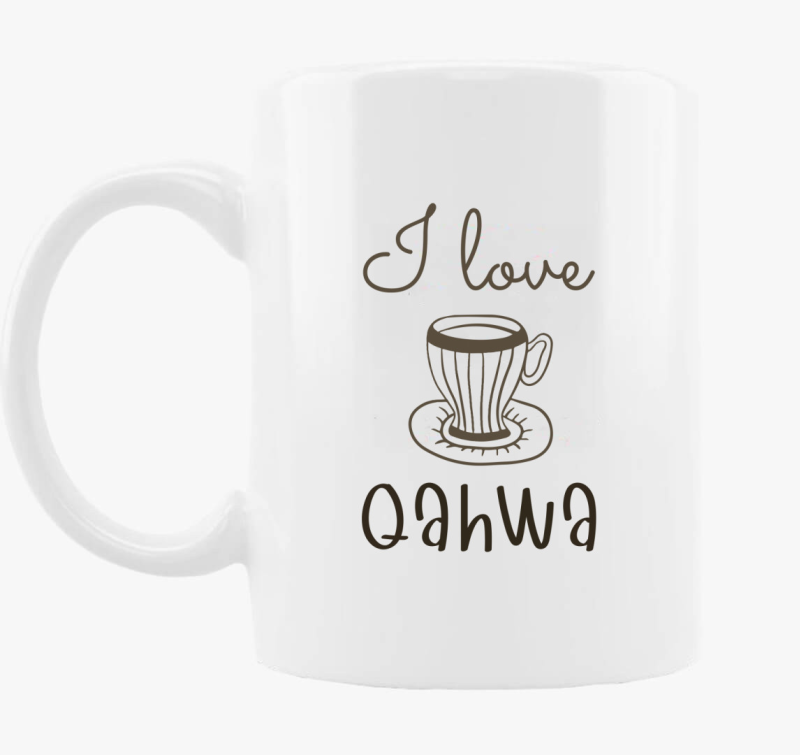 I love Qahwa - skodelica
