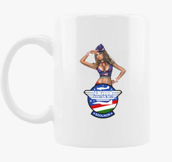 Hungarian Aviation Art Patch Girl skodelica