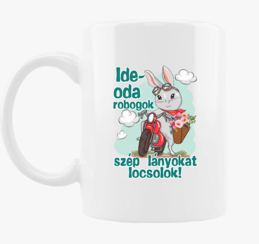 Nyuszi motoron Ide oda robogok...