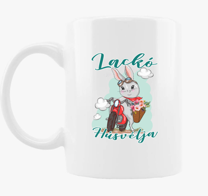 Nyuszi motoron skodelica