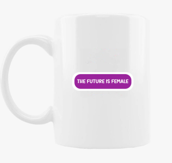 Future is female vijolična skodelica